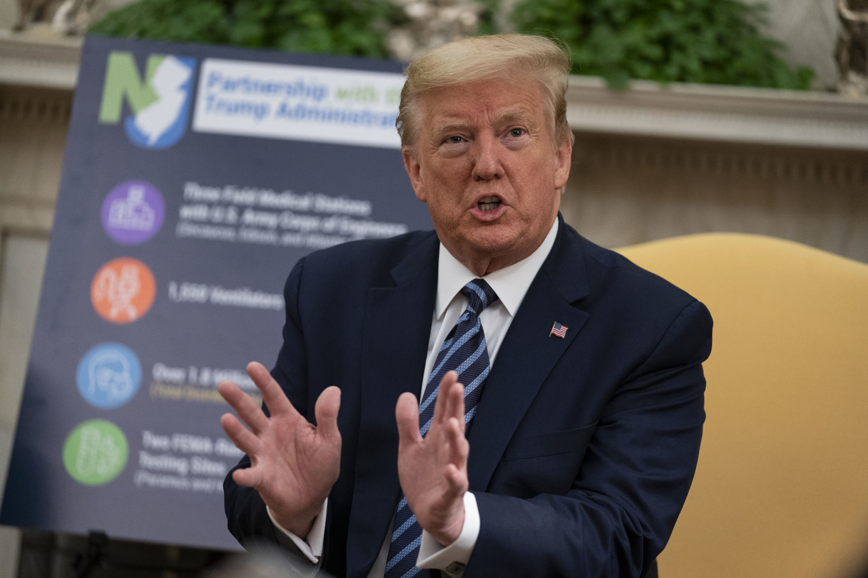 Virus Outbreak Trump
